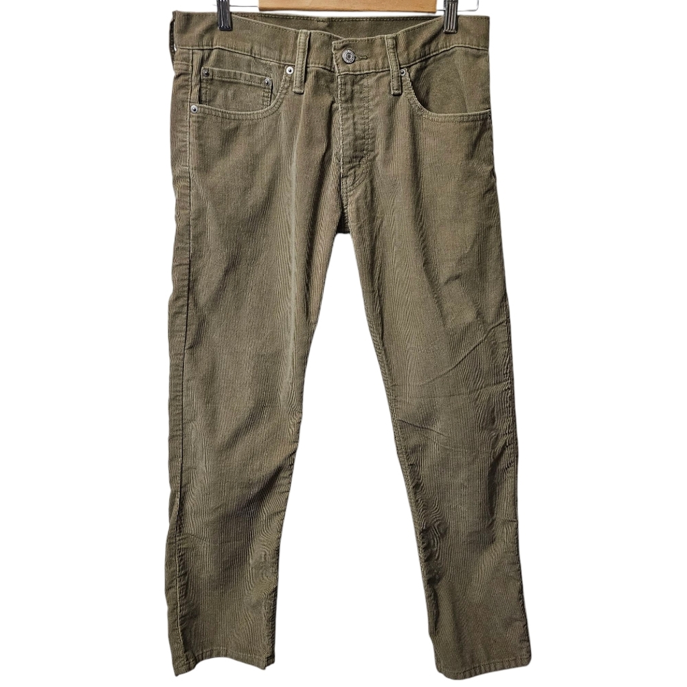 Levi Strauss Khaki 514 Straight Fit Corduroy Pants W32/L30